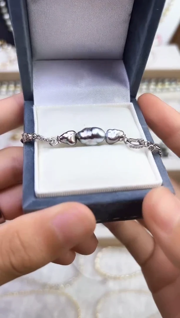 海水珍珠银S925镶嵌颈饰澳白