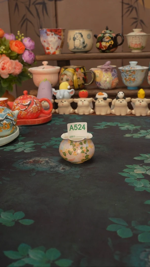 石一   桂花小兔品茗杯524