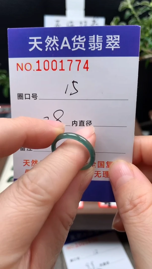 未镶嵌戒指翡翠呵*15#