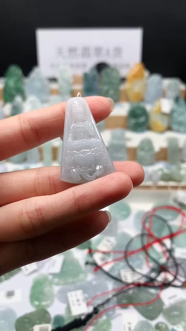 吊坠(不含链)未镶嵌翡翠62普贤菩萨