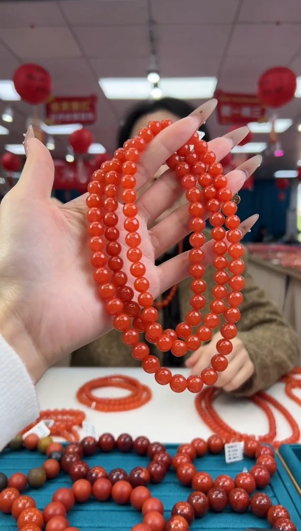 【闪购商品】南红玛瑙项链未镶嵌2.4-（多样式）