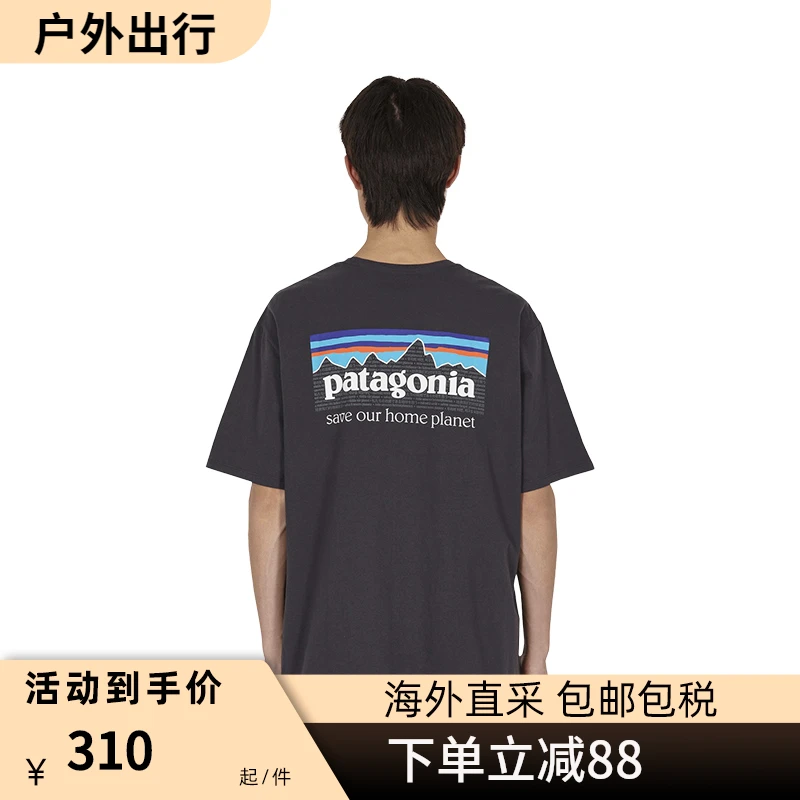 Patagonia巴塔哥尼亚男士p-6 Logo 37529经典混纺短袖T恤