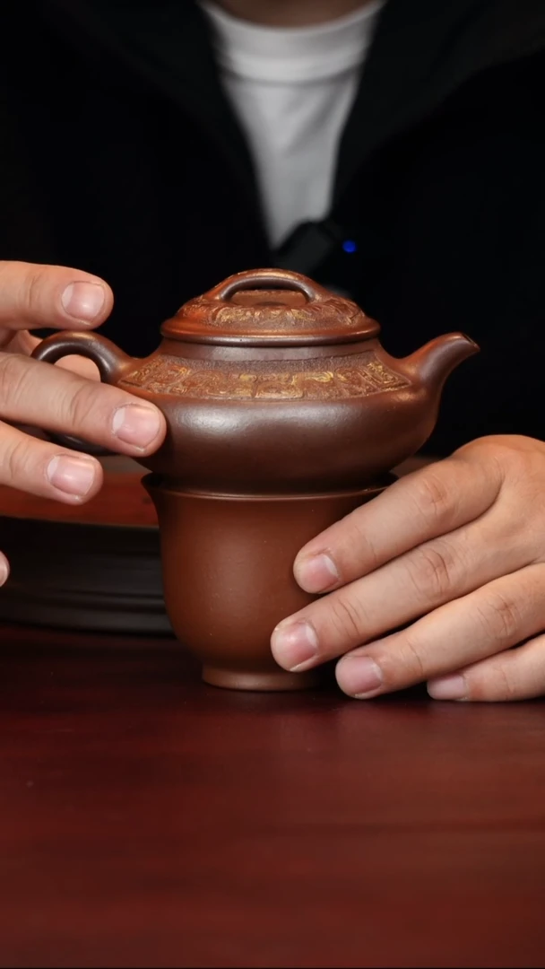 茶壶紫砂原矿高端紫砂--合欢+杯