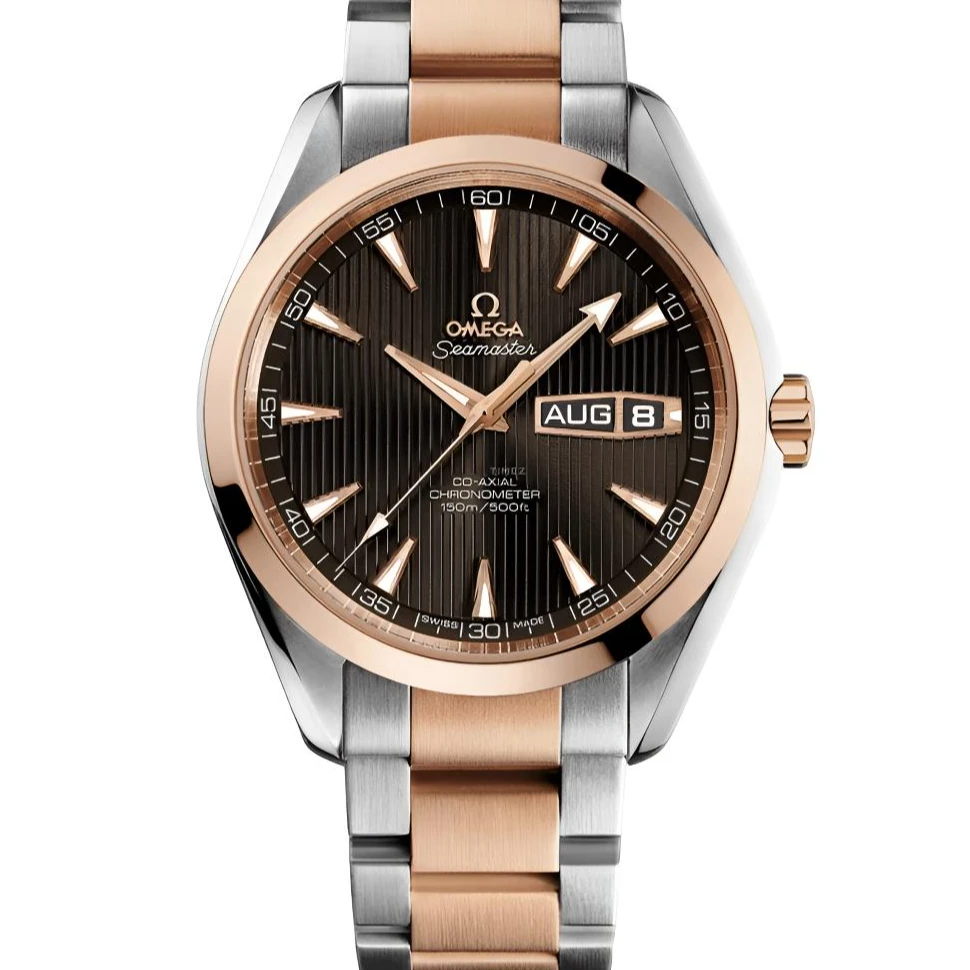 99新 Omega/欧米茄 海马系列/单表/43表径/18k间金