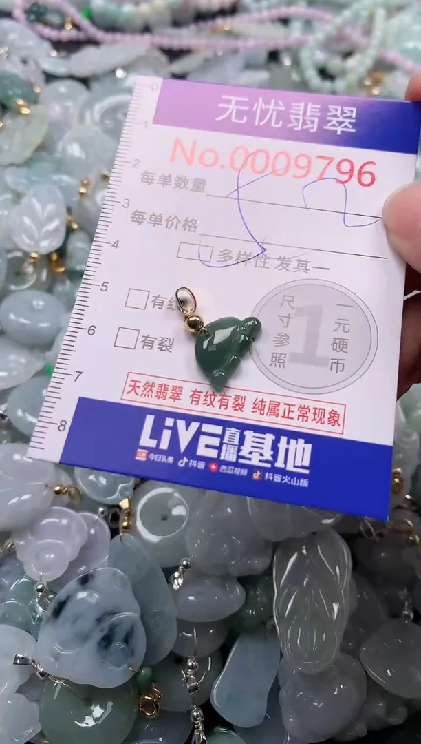 吊坠(不含链)未镶嵌翡翠9796