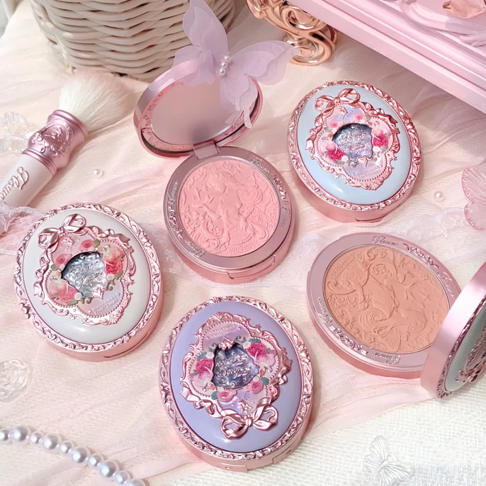 花知晓仲夏夜系列羊绒浮雕腮红02莉莉水仙01天使风铃膨胀收缩色5g