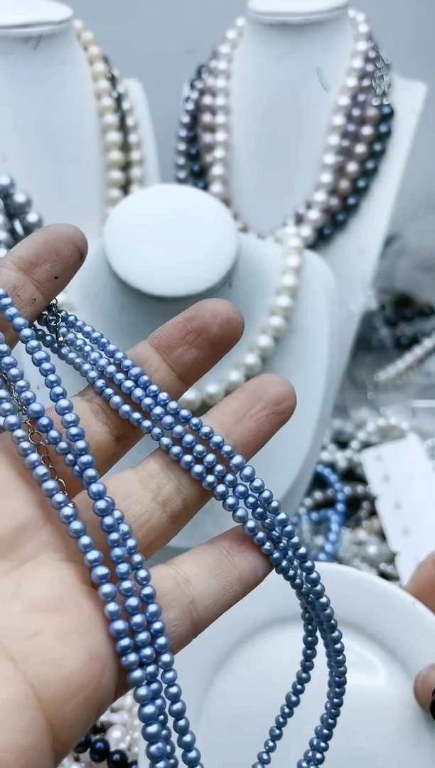 【闪购商品】淡水珍珠颈饰钛钢4