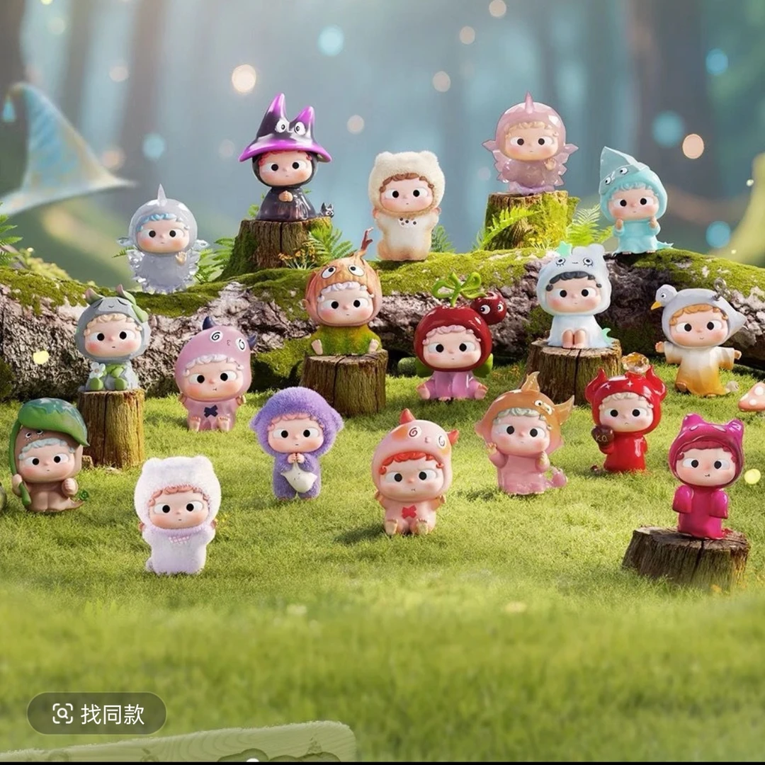 拆盒 哦崽 帽兜历险记mini盲盒潮玩萌粒