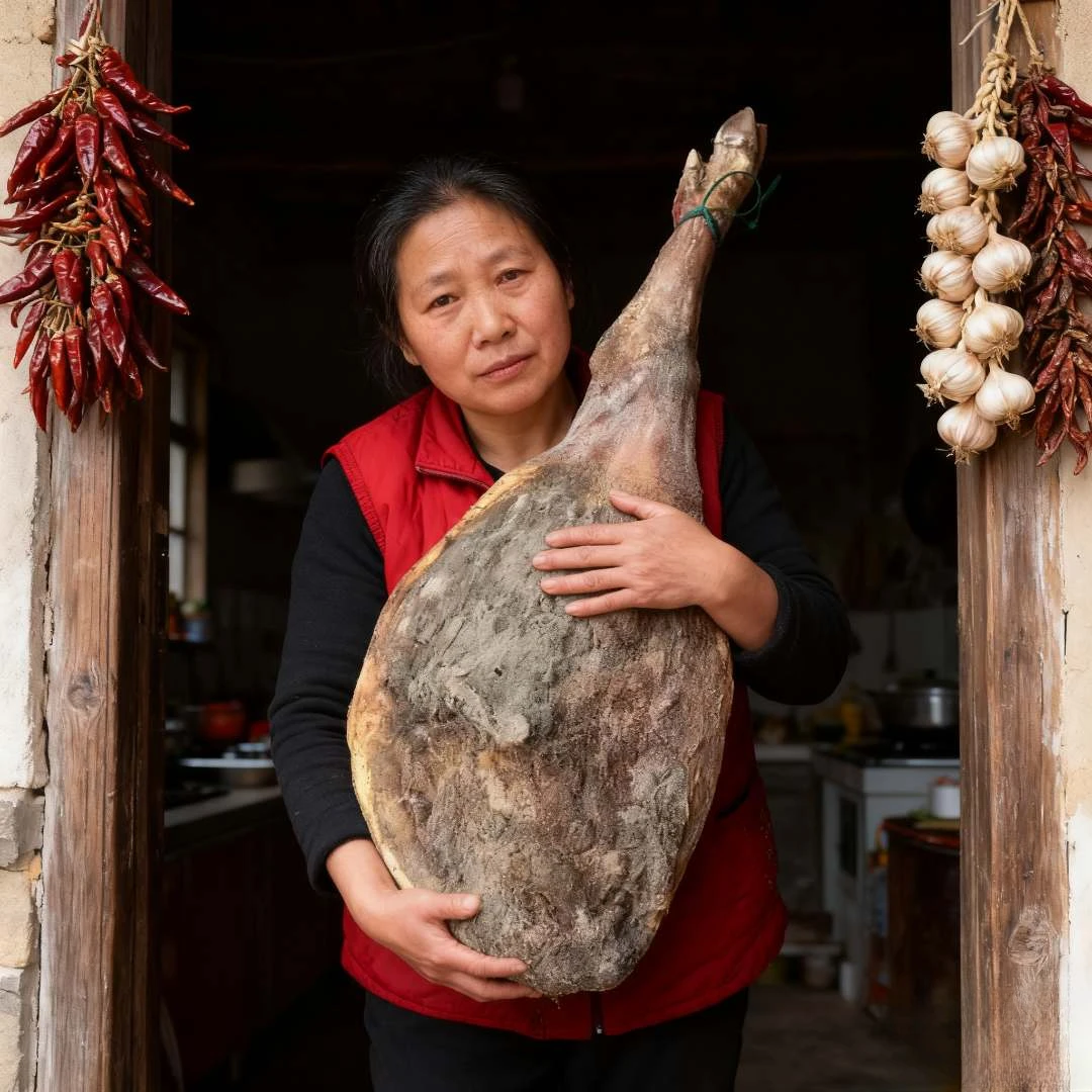 宣威特产云南火腿整只风干火腿农家土猪腊味熟食送礼佳品整腿毛腿