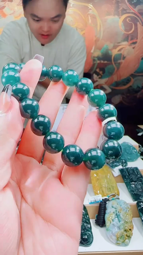 颈饰未镶嵌翡翠多样性发其一78361手串