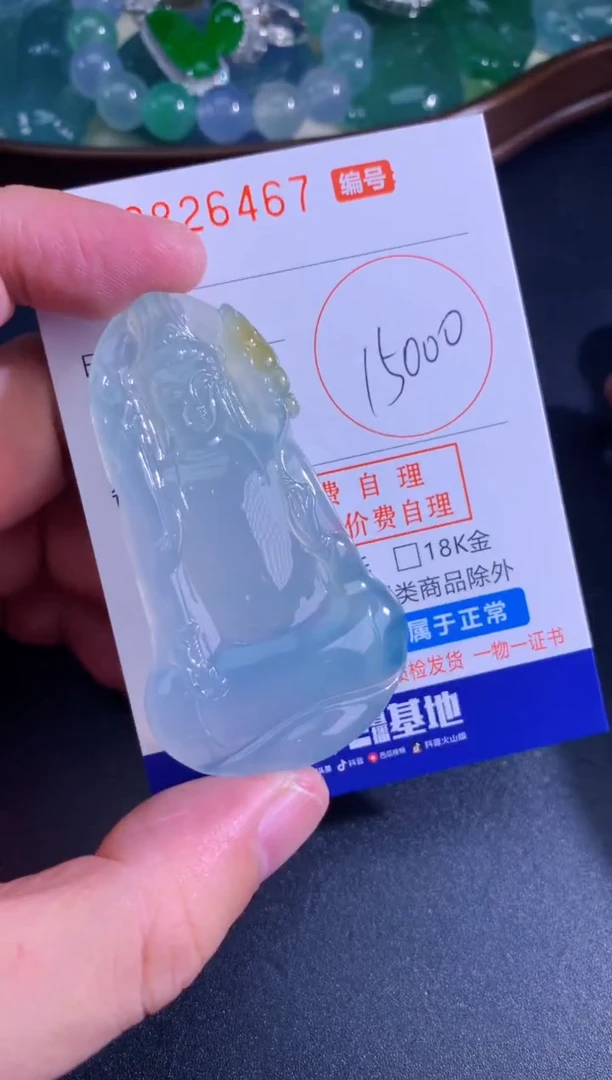 颈饰未镶嵌翡翠天然A货翡翠