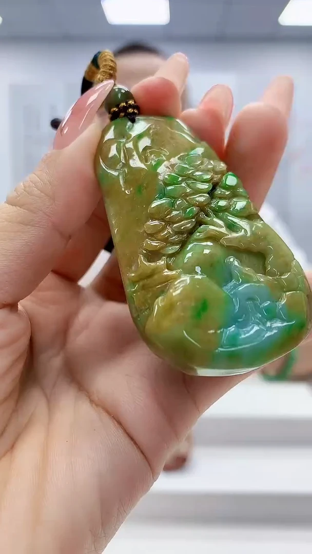 未镶嵌定制翡翠5167ty-毛货挂件20