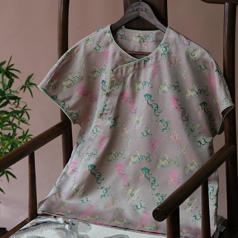 『云清』新中式桑蚕丝上衣DGSC1434