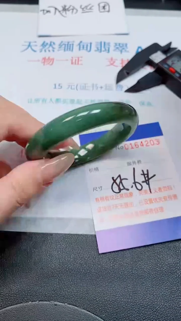 未镶嵌手镯翡翠天然缅甸翡翠164203
