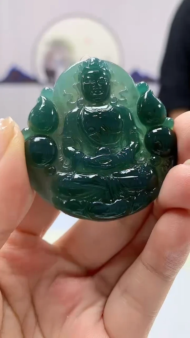 【闪购商品】定制翡翠未镶嵌5145ms-毛货大日93