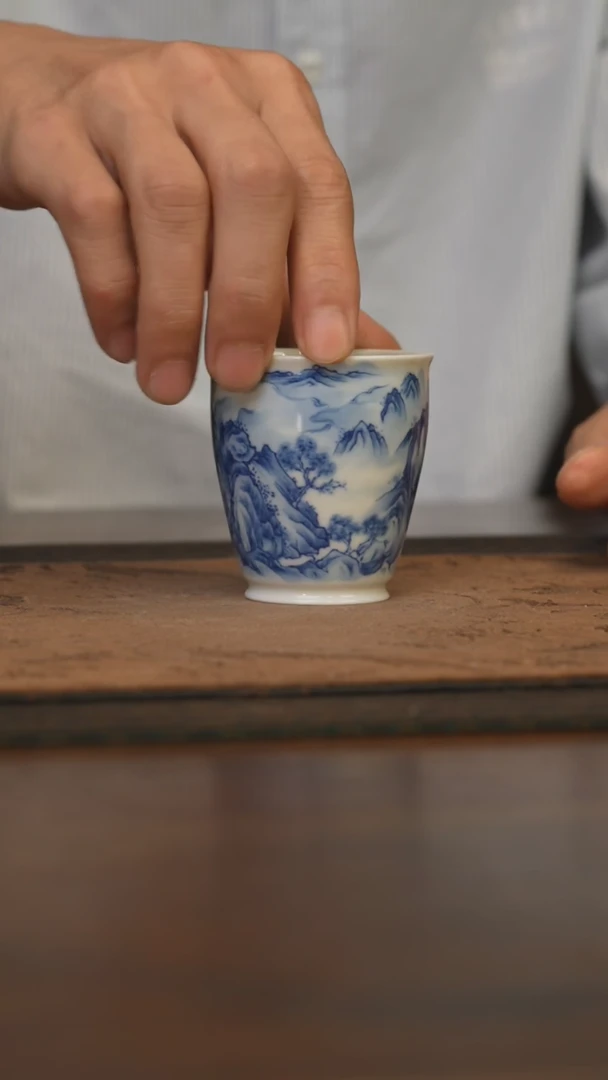 杯柴窑青花破价福利