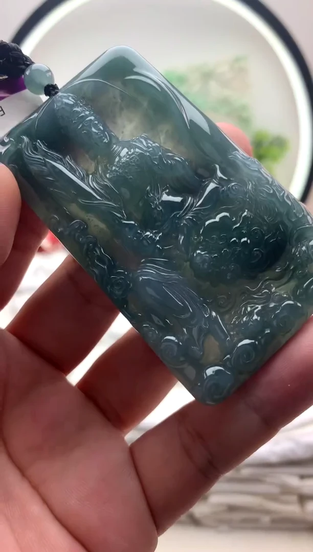 颈饰未镶嵌翡翠文殊