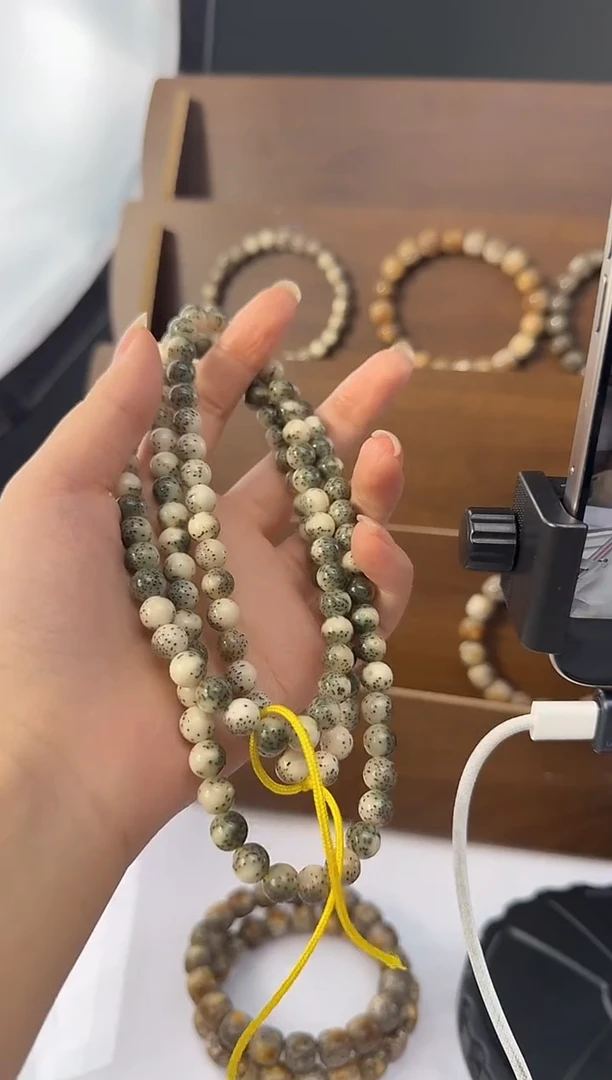 手串星月菩提马**风绿包白