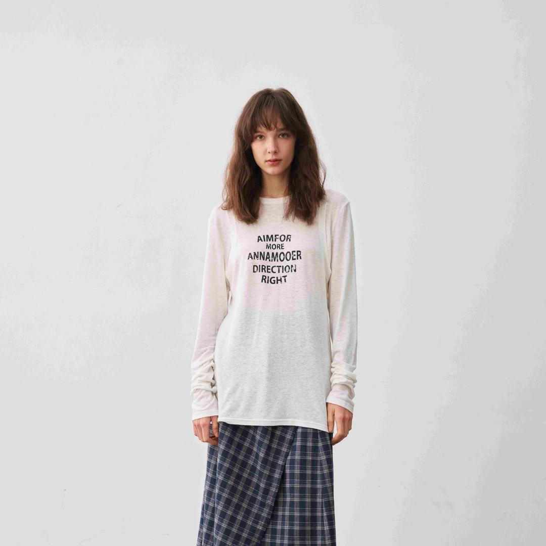 【ANNAMOOER】新品25早秋假两件印花T恤