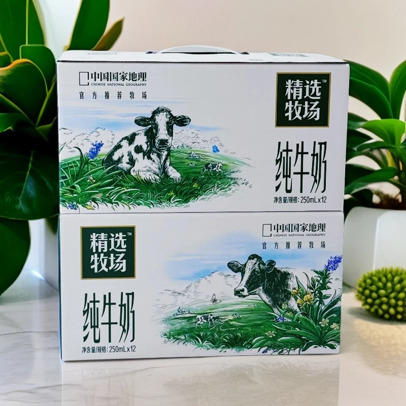 5月产2提蒙牛精选牧场纯牛奶250ml×12盒
