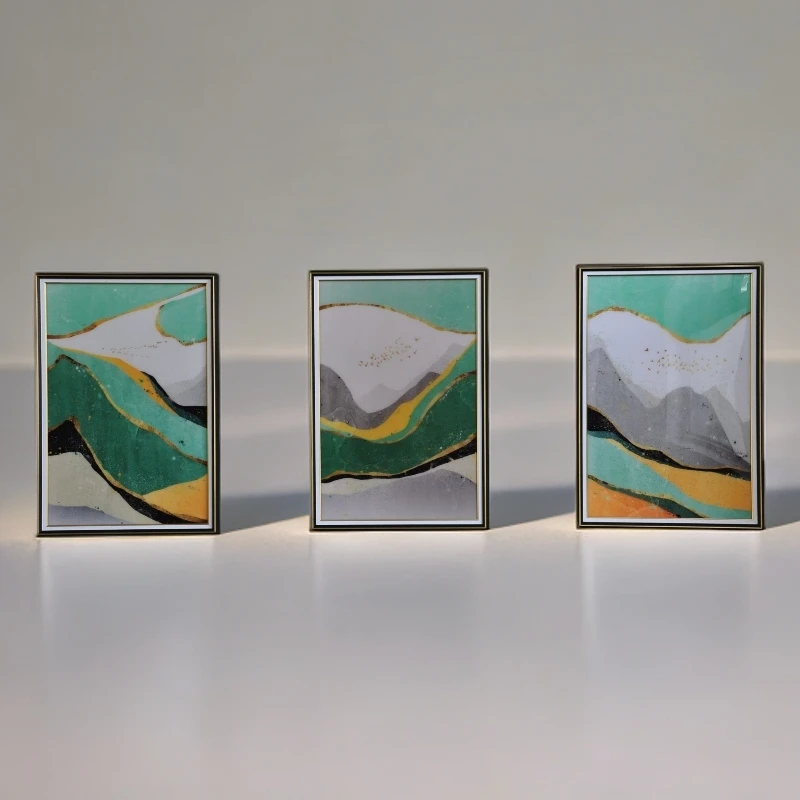 北欧简约抽象水彩装饰画 客厅沙发背景墙现代创意轻奢壁画