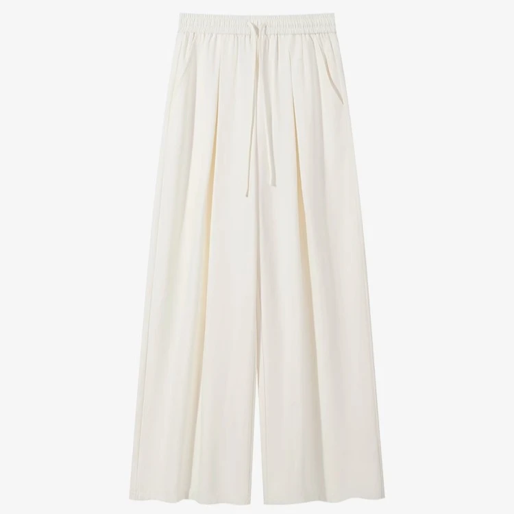 羊城故事-慵懒风西装裤女显瘦高腰直筒拖地裤阔腿裤Y41248260