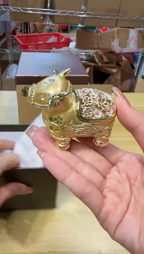 【闪购商品】茶宠珐琅首饰盒摆件AD101