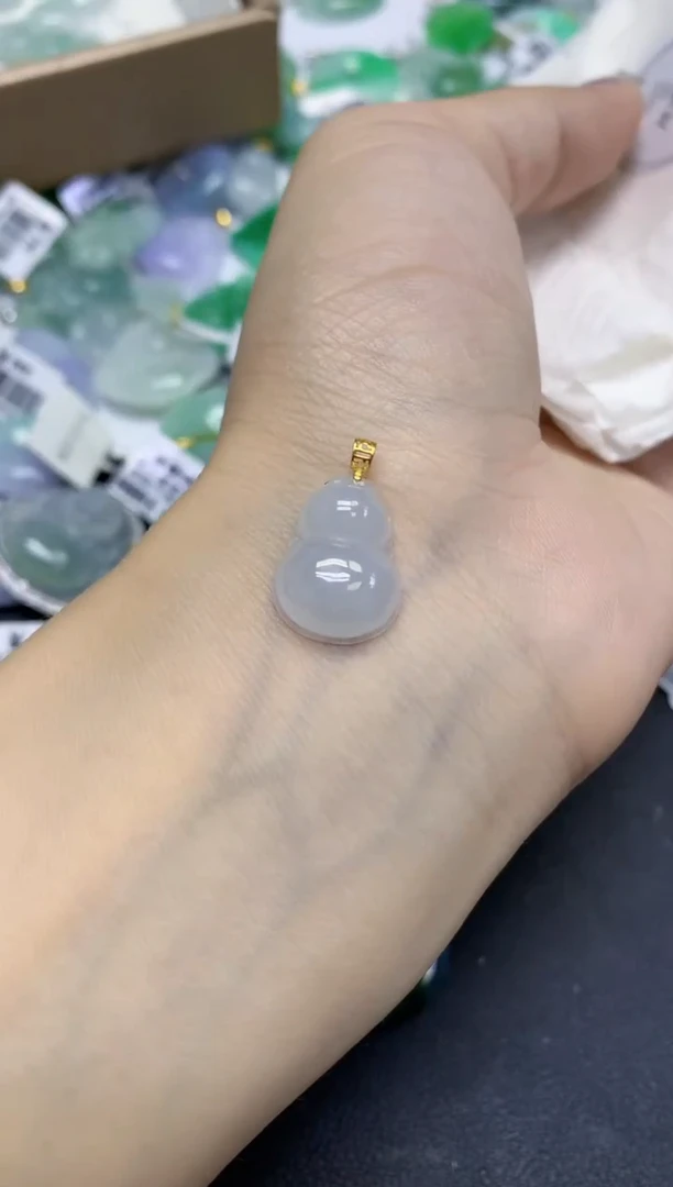 颈饰未镶嵌翡翠天然缅甸翡翠A货百元以上9元证书费自理