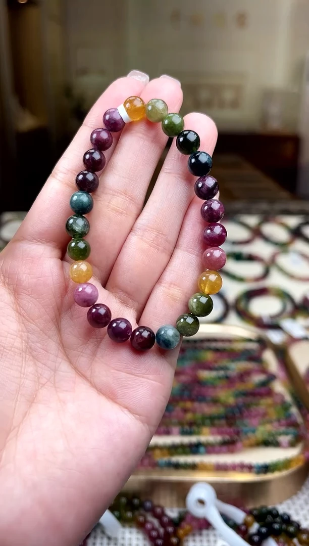 【闪购商品】/未镶嵌碧玺7mm+碧玺单圈多样性发货