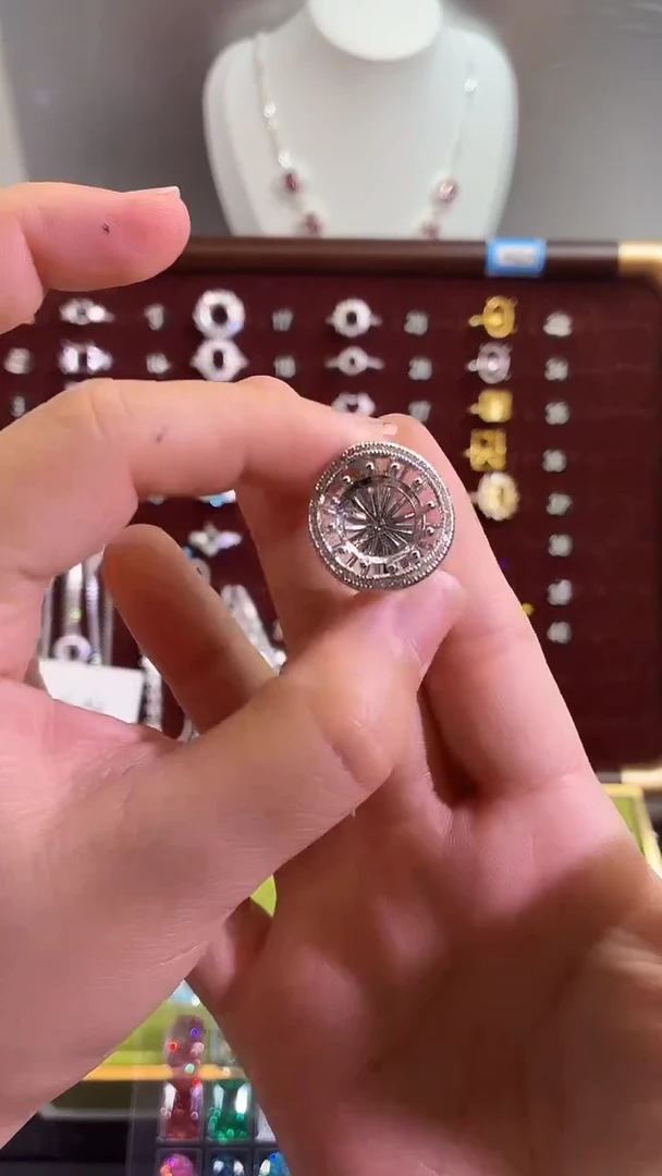 锆石铜合金32号 12*12圆形【普通】戒托