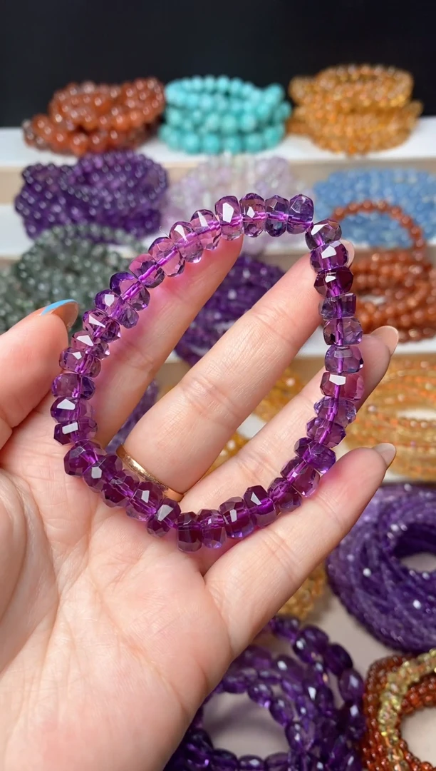 未镶嵌手链紫晶27.4