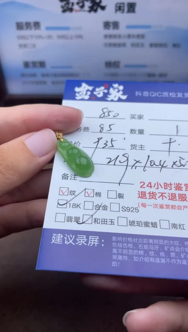 和田玉18K金镶嵌颈饰?**n50206231288