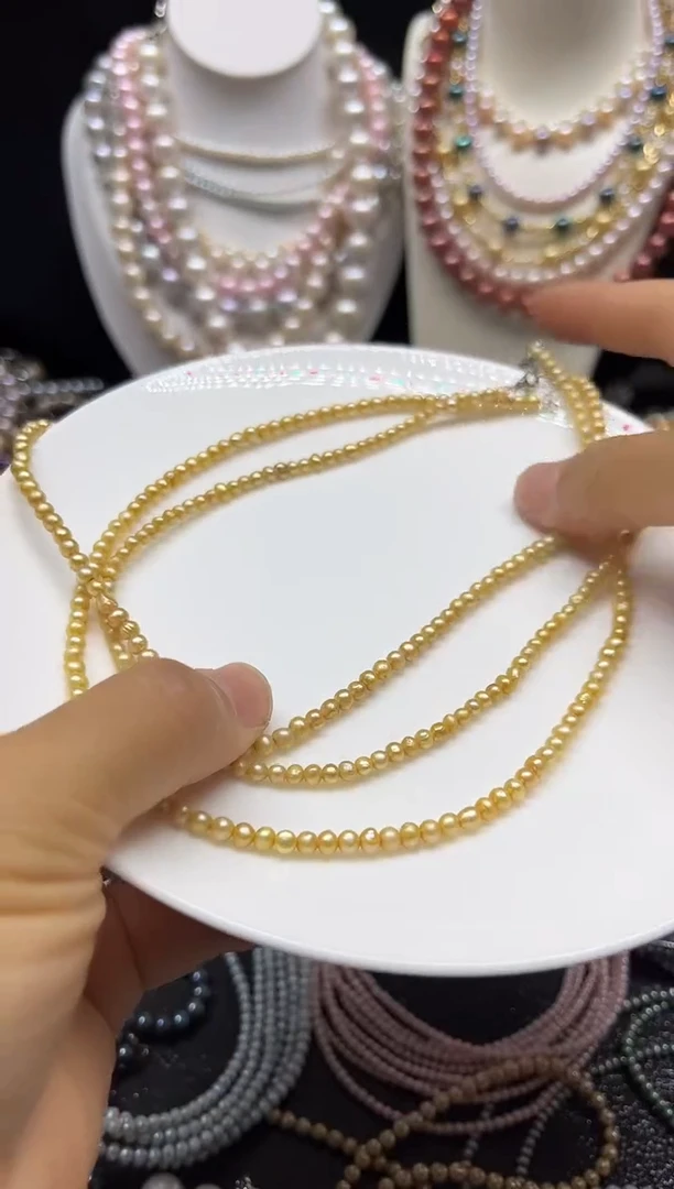 淡水珍珠未镶嵌颈饰多人