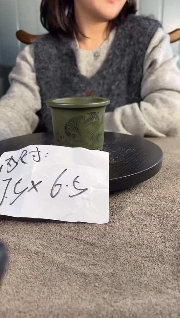 宜兴紫砂花盆小盆