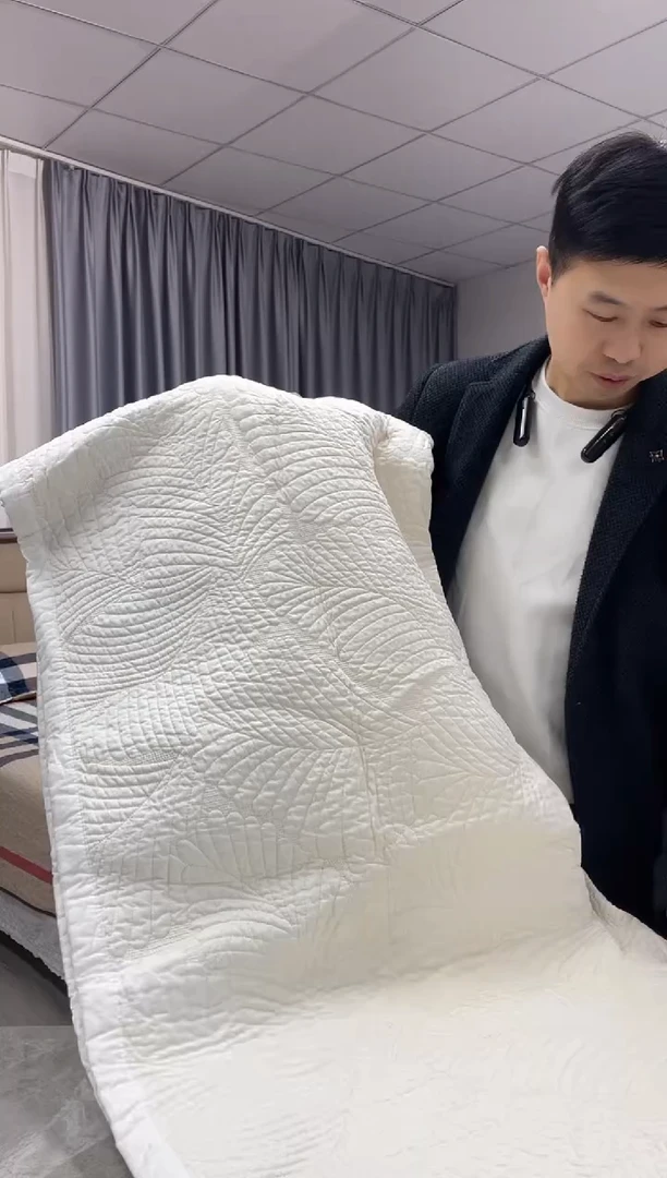 棉230cm*250cm 米白福叶