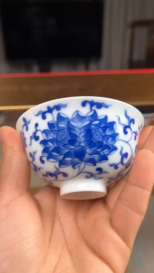 【闪购商品】景德镇文祥窑手工釉下彩陶瓷单杯