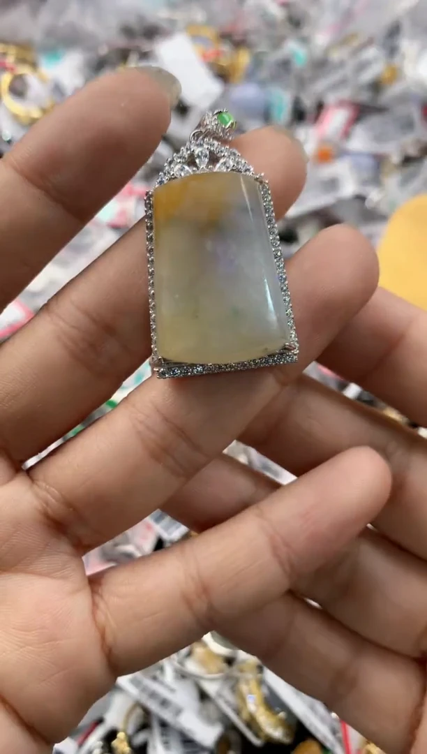 银S925镶嵌戒指翡翠161616----2