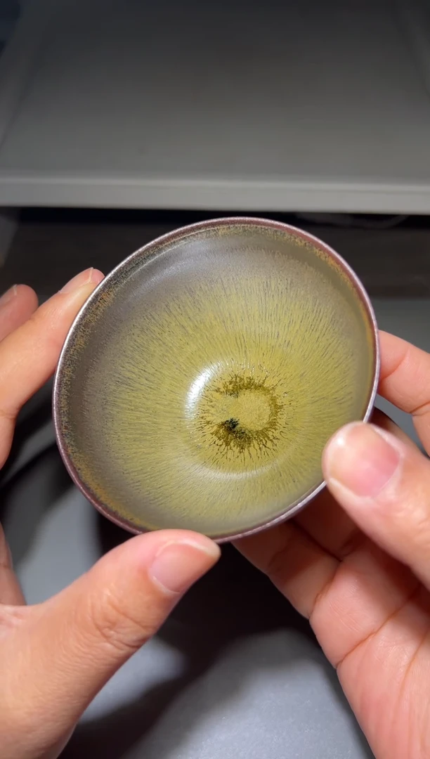 茶盏建窑建盏 柴烧薄胎