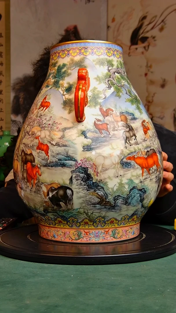 摆件余**贵精品陶瓷摆件