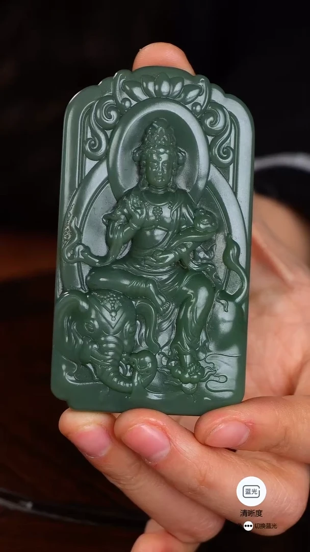 未镶嵌和田玉摆件016 普贤菩萨【可咨询】