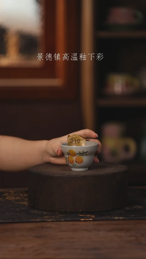 陶瓷景德镇高温釉下手绘陶瓷019