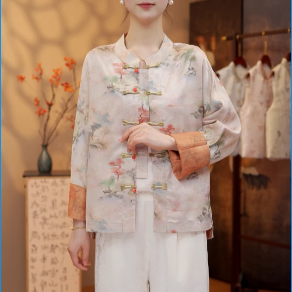 【如梦令-外套】新中式提花国风休闲百搭透气薄外套