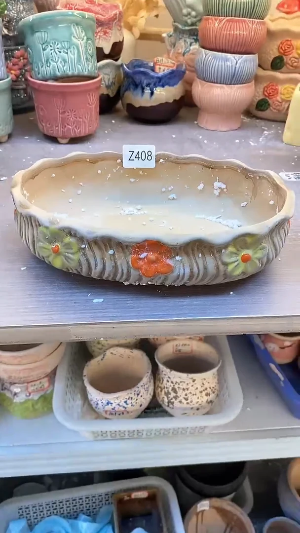 @@陶瓷多肉花盆Z408