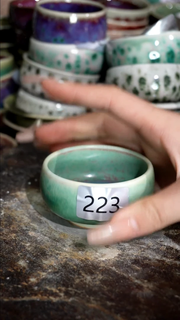 摆件精品窑变钧瓷茶器