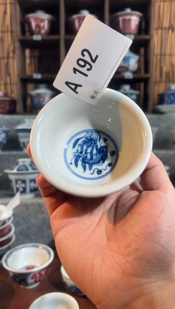 【闪购商品】a192天禄言瓷鱼藻压手
