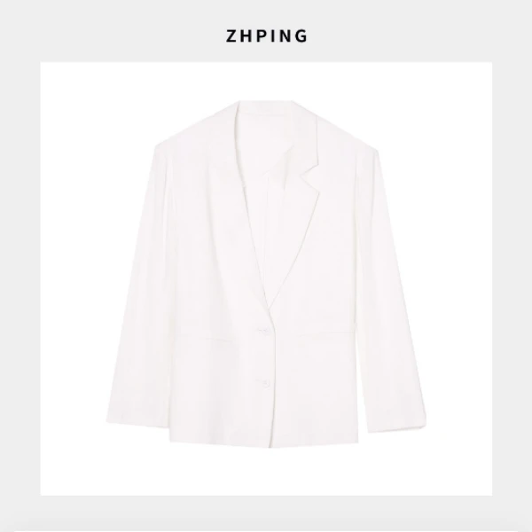常规款轻职风女单排扣极简风西装春季西服时尚夏季设计师修身