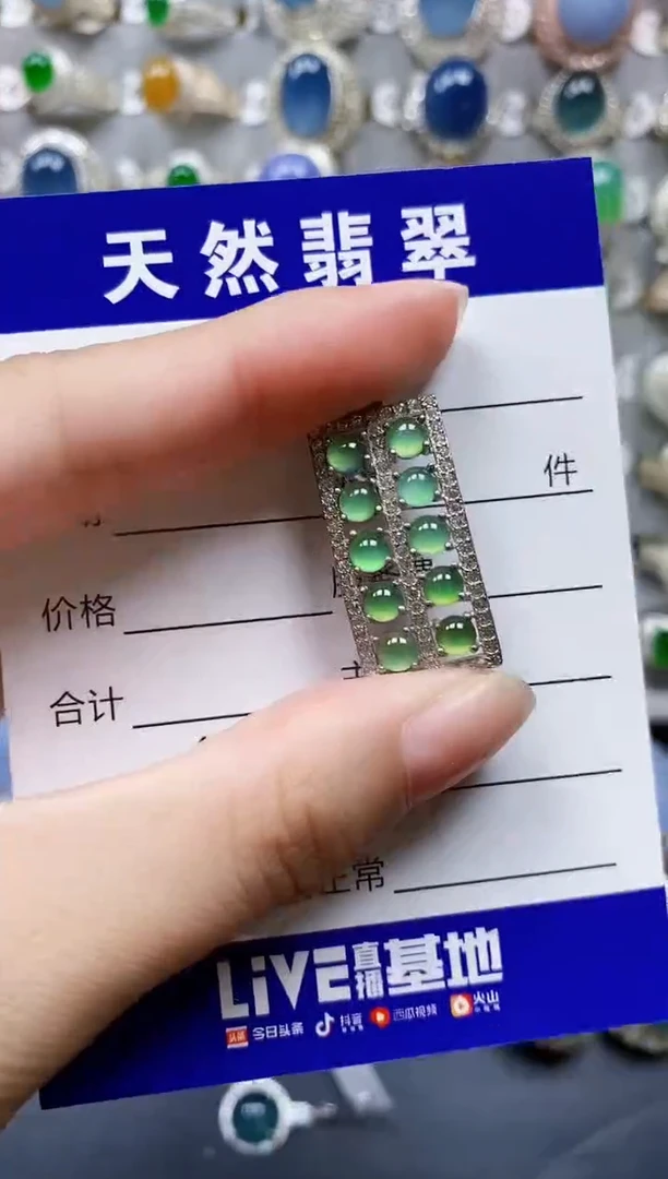 翡翠银S925镶嵌颈饰448