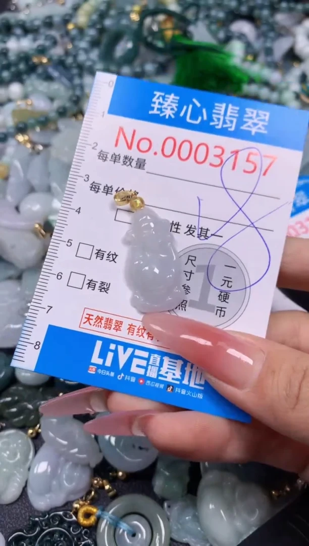 【闪购商品】翡翠颈饰未镶嵌含绳0003157