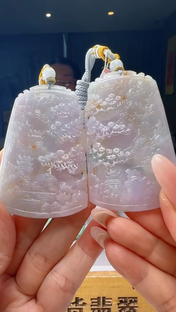 颈饰未镶嵌翡翠一对YJ@@WS1WX41959