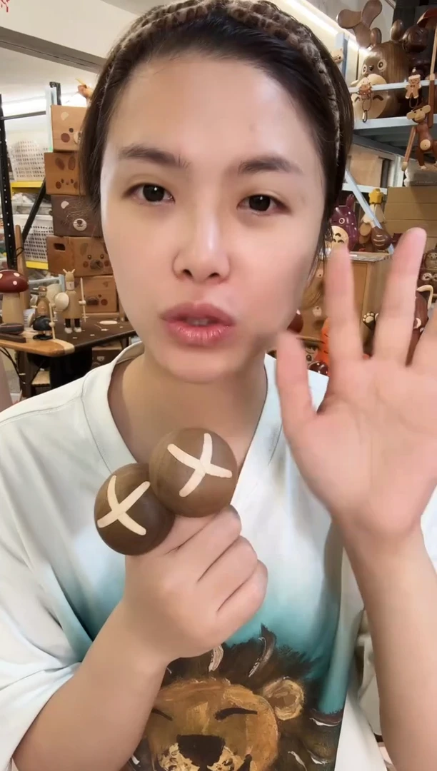 木原木香菇冰箱贴2个